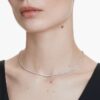 Eternity Tennis-halskjede med laboratoriedyrkede diamanter, 3 karat totalt, rund form, 14K hvitt gull Eternity Tennis-halskjede med laboratoriedyrkede diamanter, 3 karat totalt, rund form, 14K hvitt gull
