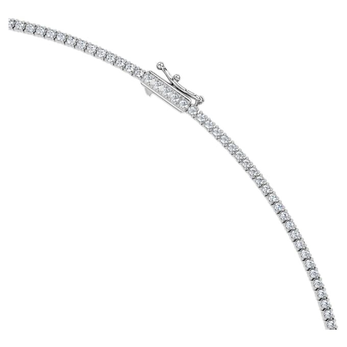 Eternity Tennis-halskjede med laboratoriedyrkede diamanter, 3 karat totalt, rund form, 14K hvitt gull Eternity Tennis-halskjede med laboratoriedyrkede diamanter, 3 karat totalt, rund form, 14K hvitt gull