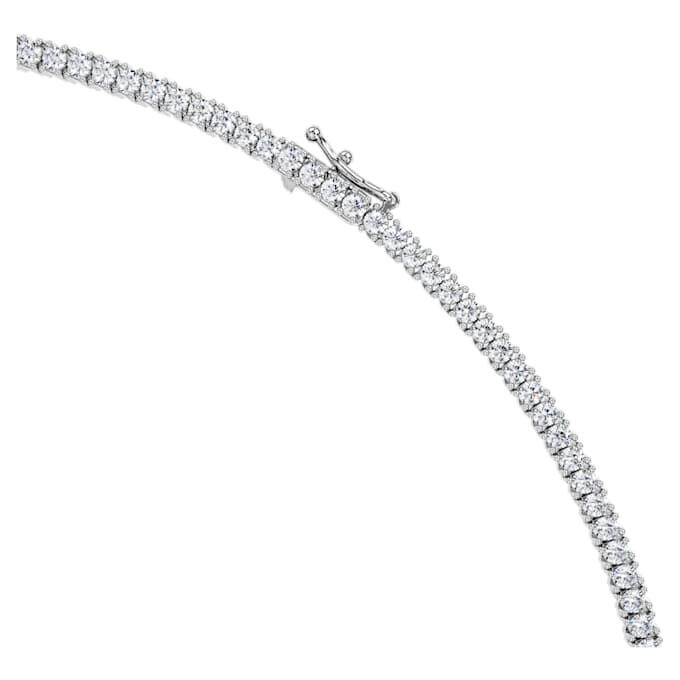 Eternity Tennis-halskjede med laboratoriedyrkede diamanter, 7 karat totalt, rund form, 14K hvitt gull Eternity Tennis-halskjede med laboratoriedyrkede diamanter, 7 karat totalt, rund form, 14K hvitt gull