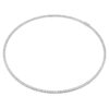 Eternity Tennis-halskjede med laboratoriedyrkede diamanter, 7 karat totalt, rund form, 14K hvitt gull Eternity Tennis-halskjede med laboratoriedyrkede diamanter, 7 karat totalt, rund form, 14K hvitt gull