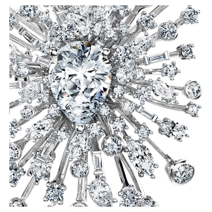 Galaxy-brosje med laboratoriedyrkede diamanter, 15,71 karat totalt, blandede former, 18 karat hvitt gull Galaxy-brosje med laboratoriedyrkede diamanter, 15,71 karat totalt, blandede former, 18 karat hvitt gull