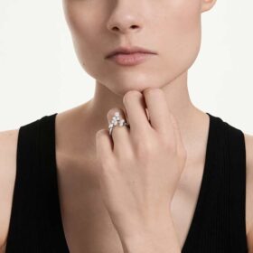 Galaxy Bypass-ring med laboratoriedyrkede diamanter, totalt 1,25 karat, blandede former, 14K hvitt gull Galaxy Bypass-ring med laboratoriedyrkede diamanter, totalt 1,25 karat, blandede former, 14K hvitt gull