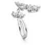 Galaxy Bypass-ring med laboratoriedyrkede diamanter, totalt 1,25 karat, blandede former, 14K hvitt gull
