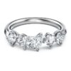 Galaxy Ring – laboratoriedyrkede diamanter, totalt 1 karat, ulike former, 14K hvitt gull