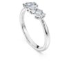 Galaxy-ring med laboratoriedyrkede diamanter, 0,43 karat totalt, blandede former, sterlingsølv