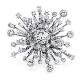 Galaxy-ring med laboratoriedyrkede diamanter på totalt 9,5 karat, blandede former, 18K hvitt gull Galaxy-ring med laboratoriedyrkede diamanter på totalt 9,5 karat, blandede former, 18K hvitt gull