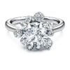 Galaxy-ring med laboratoriedyrkede diamanter, totalt 2 karat, rund form, 14K hvitt gull Galaxy-ring med laboratoriedyrkede diamanter, totalt 2 karat, rund form, 14K hvitt gull