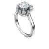 Galaxy-ring med laboratoriedyrkede diamanter, totalt 2 karat, rund form, 14K hvitt gull Galaxy-ring med laboratoriedyrkede diamanter, totalt 2 karat, rund form, 14K hvitt gull