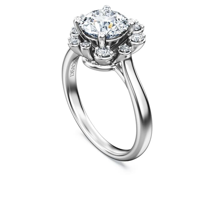 Galaxy-ring med laboratoriedyrkede diamanter, totalt 2 karat, rund form, 14K hvitt gull Galaxy-ring med laboratoriedyrkede diamanter, totalt 2 karat, rund form, 14K hvitt gull