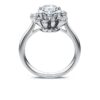 Galaxy-ring med laboratoriedyrkede diamanter, totalt 2 karat, rund form, 14K hvitt gull Galaxy-ring med laboratoriedyrkede diamanter, totalt 2 karat, rund form, 14K hvitt gull