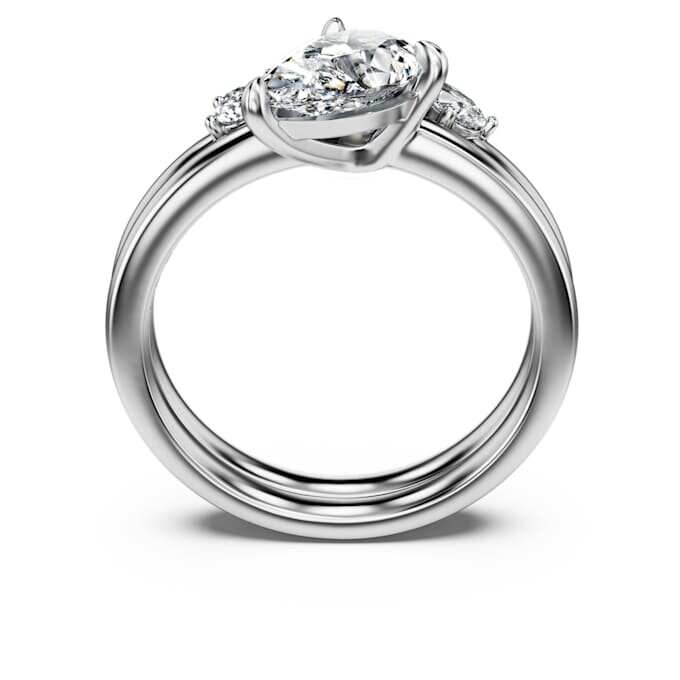Galaxy-ringsett (2), laboratoriedyrkede diamanter 1,4 karat totalt, pæreform, 14K hvitt gull Galaxy-ringsett (2), laboratoriedyrkede diamanter 1,4 karat totalt, pæreform, 14K hvitt gull