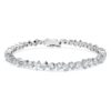 Galaxy Tennis-armbånd med laboratoriedyrkede diamanter, 5 karat totalt, blandede former, 14K hvitt gull Galaxy Tennis-armbånd med laboratoriedyrkede diamanter, 5 karat totalt, blandede former, 14K hvitt gull