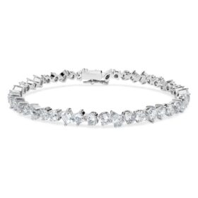 Galaxy Tennis-armbånd med laboratoriedyrkede diamanter, 5 karat totalt, blandede former, 14K hvitt gull Galaxy Tennis-armbånd med laboratoriedyrkede diamanter, 5 karat totalt, blandede former, 14K hvitt gull