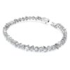 Galaxy Tennis-armbånd med laboratoriedyrkede diamanter, 5 karat totalt, blandede former, 14K hvitt gull Galaxy Tennis-armbånd med laboratoriedyrkede diamanter, 5 karat totalt, blandede former, 14K hvitt gull