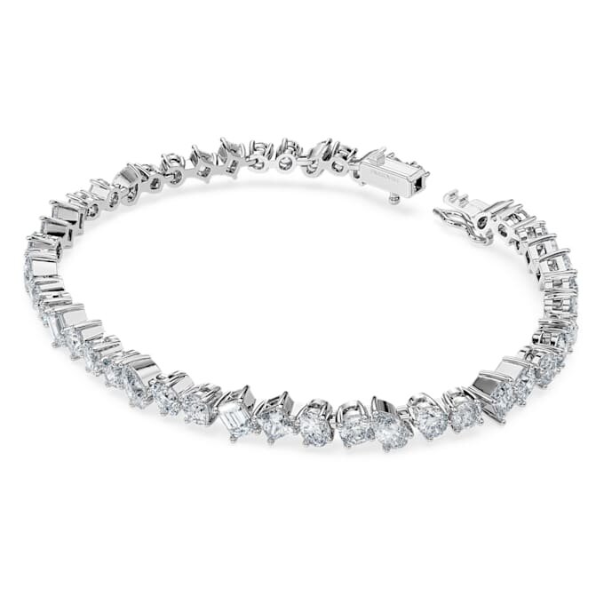 Galaxy Tennis-armbånd med laboratoriedyrkede diamanter, 5 karat totalt, blandede former, 14K hvitt gull Galaxy Tennis-armbånd med laboratoriedyrkede diamanter, 5 karat totalt, blandede former, 14K hvitt gull