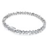 Galaxy Tennis-armbånd med laboratoriedyrkede diamanter, 5 karat totalt, blandede former, 14K hvitt gull Galaxy Tennis-armbånd med laboratoriedyrkede diamanter, 5 karat totalt, blandede former, 14K hvitt gull
