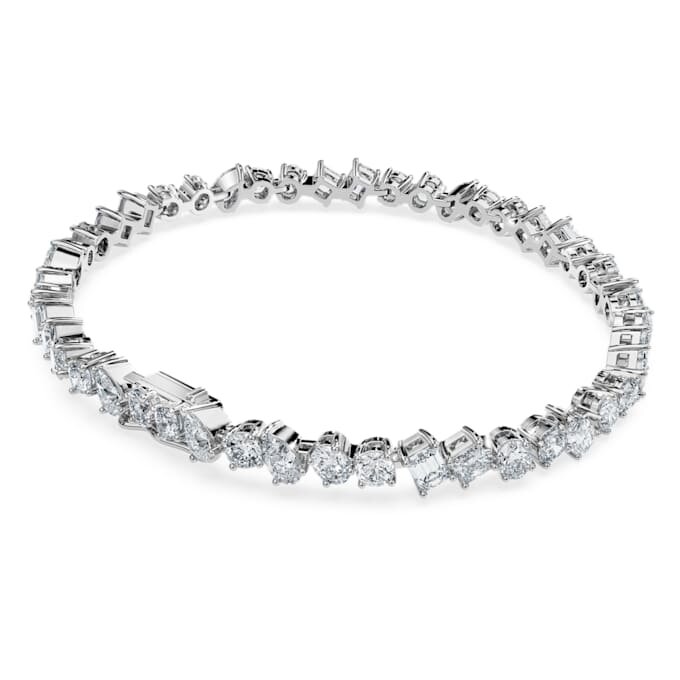 Galaxy Tennis-armbånd med laboratoriedyrkede diamanter, 5 karat totalt, blandede former, 14K hvitt gull Galaxy Tennis-armbånd med laboratoriedyrkede diamanter, 5 karat totalt, blandede former, 14K hvitt gull