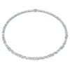 Galaxy tennis-halskjede med laboratoriedyrkede diamanter, 47,27 karat totalt, blandede former, 18K hvitt gull Galaxy tennis-halskjede med laboratoriedyrkede diamanter, 47,27 karat totalt, blandede former, 18K hvitt gull