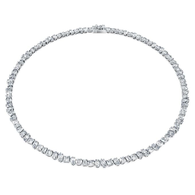 Galaxy tennis-halskjede med laboratoriedyrkede diamanter, 47,27 karat totalt, blandede former, 18K hvitt gull Galaxy tennis-halskjede med laboratoriedyrkede diamanter, 47,27 karat totalt, blandede former, 18K hvitt gull