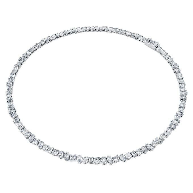 Galaxy tennis-halskjede med laboratoriedyrkede diamanter, 47,27 karat totalt, blandede former, 18K hvitt gull Galaxy tennis-halskjede med laboratoriedyrkede diamanter, 47,27 karat totalt, blandede former, 18K hvitt gull