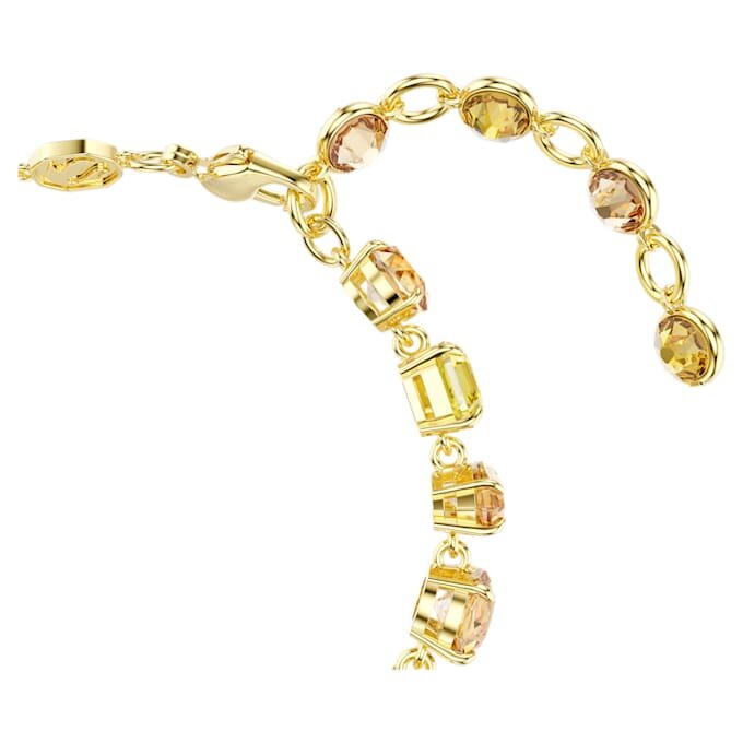 Gema-armbånd med blandede slipninger, gult, gullbelagt Gema-armbånd med blandede slipninger, gult, gullbelagt