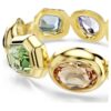 Gema Cuff – store krystaller, blandede slipinger, flerfarget, gullbelagt Gema Cuff – store krystaller, blandede slipinger, flerfarget, gullbelagt