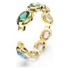 Gema Cuff – store krystaller, blandede slipinger, flerfarget, gullbelagt Gema Cuff – store krystaller, blandede slipinger, flerfarget, gullbelagt