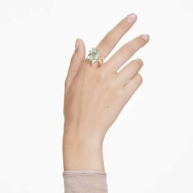 Gema åpen ring med blandede slipninger, flerfarget, gullbelagt Gema åpen ring med blandede slipninger, flerfarget, gullbelagt