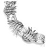 Halskjede «Feather» fra The Vienna Collection, hvitt, rutheniumbelagt