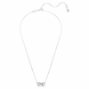 Hyperbola-anheng med pavé, Infinity-symbol, hvitt, rhodiumbelagt Hyperbola-anheng med pavé, Infinity-symbol, hvitt, rhodiumbelagt