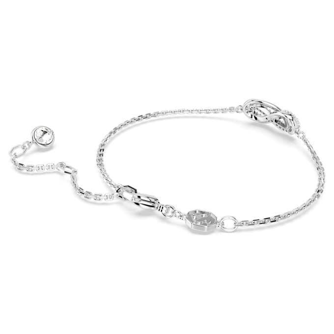 Hyperbola-armbånd Infinity, hvitt, rhodiumbelagt Hyperbola-armbånd Infinity, hvitt, rhodiumbelagt