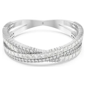 Hyperbola-armbånd med blandede slipinger, Infinity, hvitt, rhodiumbelagt Hyperbola-armbånd med blandede slipinger, Infinity, hvitt, rhodiumbelagt