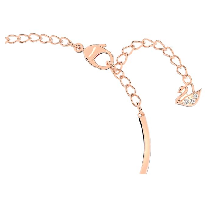Hyperbola-armbånd med Infinity-symbol og hjerte, hvitt, blandet metallfinish Hyperbola-armbånd med Infinity-symbol og hjerte, hvitt, blandet metallfinish