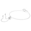 Hyperbola-armbånd med Infinity-tegn og hjerte, hvitt, rhodiumbelagt Hyperbola-armbånd med Infinity-tegn og hjerte, hvitt, rhodiumbelagt