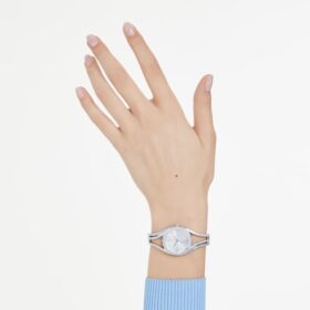 Hyperbola armbåndsur, sveitsiskprodusert, metallarmbånd, sølvfarget, rustfritt stål
