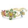 Idyllia-armbånd med blandede slipinger, blomst, flerfarget, gullbelagt Idyllia-armbånd med blandede slipinger, blomst, flerfarget, gullbelagt