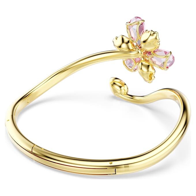 Idyllia-armbånd med blandede slipinger, blomst, flerfarget, gullfarget Idyllia-armbånd med blandede slipinger, blomst, flerfarget, gullfarget