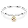 Idyllia armbånd med blandede slipinger, hjerte, rosa, blandet metallfinish