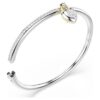 Idyllia armbånd med blandede slipinger, hjerte, rosa, blandet metallfinish