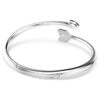 Idyllia armbånd med blandede slipninger, pil, hvit, rhodiumbelagt Idyllia armbånd med blandede slipninger, pil, hvit, rhodiumbelagt