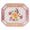 Idyllia-brett i porselen, krystalltrykk, blomstermotiv, stort, rosa Idyllia-brett i porselen, krystalltrykk, blomstermotiv, stort, rosa