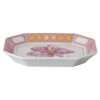 Idyllia-brett i porselen, krystalltrykk-motiv, blomst, liten, rosa