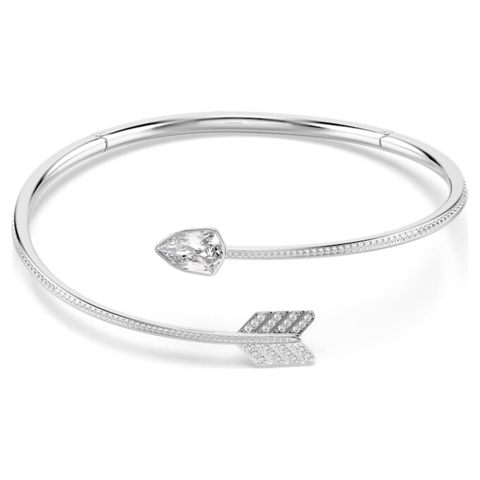 Idyllia choker med blandede slipinger, pil, hvit, rhodiumbelagt Idyllia choker med blandede slipinger, pil, hvit, rhodiumbelagt