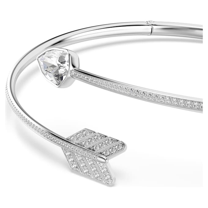 Idyllia choker med blandede slipinger, pil, hvit, rhodiumbelagt Idyllia choker med blandede slipinger, pil, hvit, rhodiumbelagt