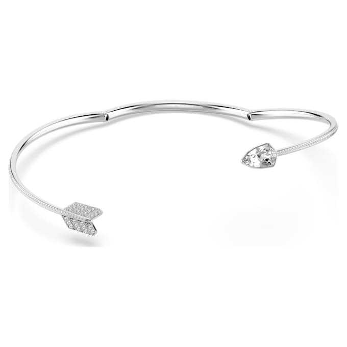 Idyllia choker med blandede slipinger, pil, hvit, rhodiumbelagt Idyllia choker med blandede slipinger, pil, hvit, rhodiumbelagt