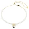 Idyllia choker med krystallperler, blandede slipinger, bie, hvit, gullbelagt Idyllia choker med krystallperler, blandede slipinger, bie, hvit, gullbelagt