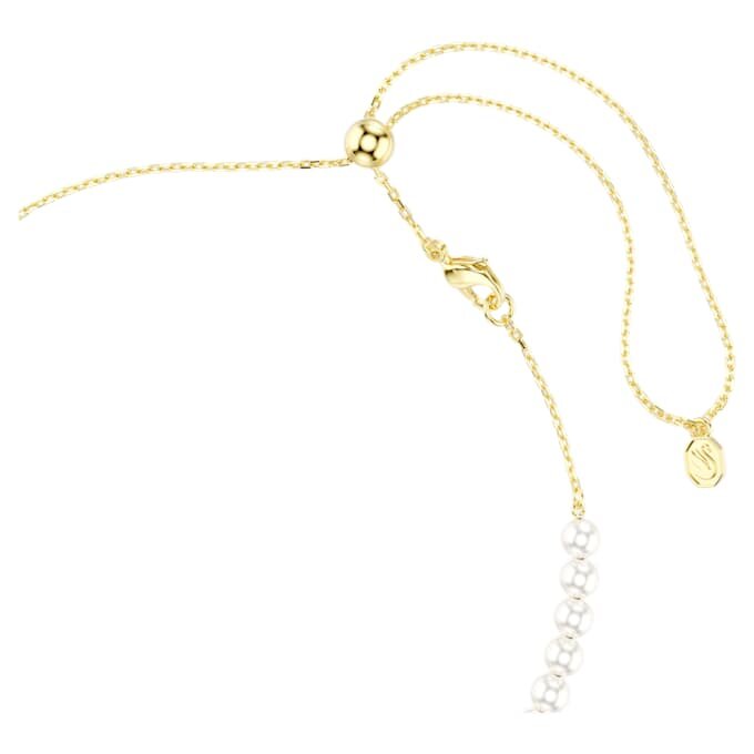 Idyllia choker med krystallperler, blandede slipinger, bie, hvit, gullbelagt Idyllia choker med krystallperler, blandede slipinger, bie, hvit, gullbelagt