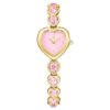 Idyllia Heart Watch armbånd med krystaller, rosa, gullfarget finish Idyllia Heart Watch armbånd med krystaller, rosa, gullfarget finish