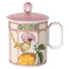 Idyllia-krus i porselen, krystalltrykk-motiv, fluesnapper, rosa Idyllia-krus i porselen, krystalltrykk-motiv, fluesnapper, rosa