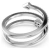 Idyllia-motivring med blandede slipinger, pil, hvit, rhodiumbelagt Idyllia-motivring med blandede slipinger, pil, hvit, rhodiumbelagt